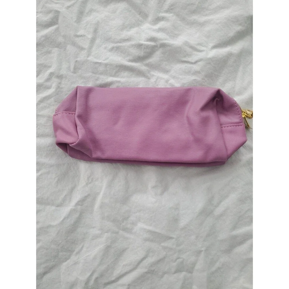 Sephora Make-up Bag & Unknown Brand (Lot Of 2) Purple/Buffalo Plaid/Faux Leather